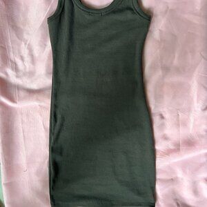 dark olive bodycon dress